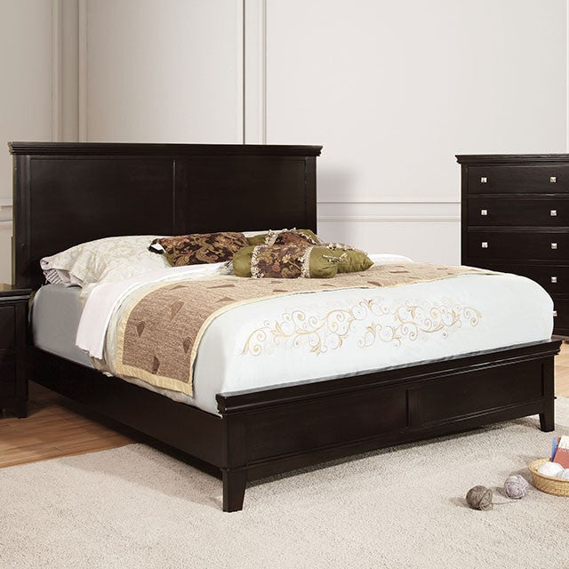 Spruce Full & Queen Bed Chrome & Expressso - Marjories Furniture (Las Vegas, NV)