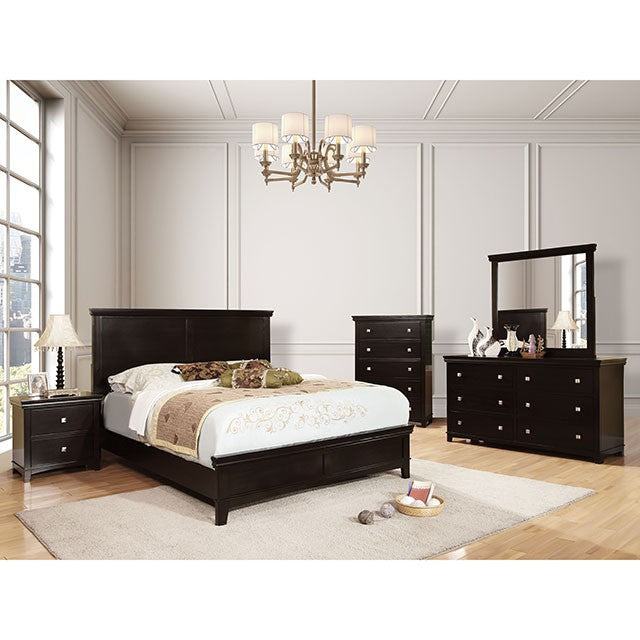 Spruce Full & Queen Bed Chrome & Expressso - Marjories Furniture (Las Vegas, NV)