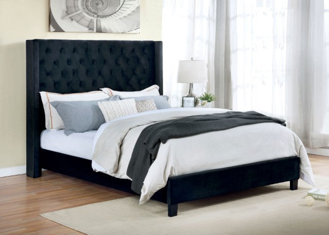 Ryleigh Bed Black, Grey, & Navy - Marjories Furniture (Las Vegas, NV)