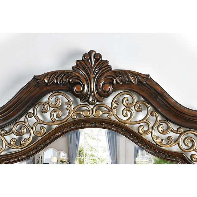 Menodora Brown Cherry Cal.King, E.King, Queen Bed - Marjories Furniture (Las Vegas, NV)