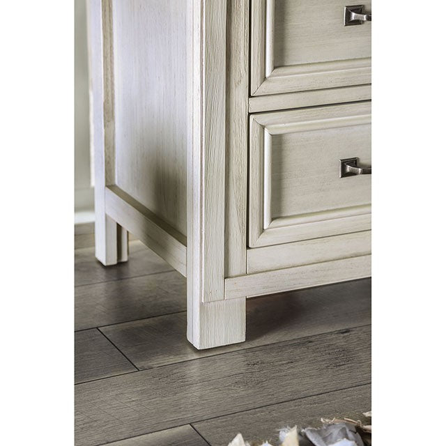 Tywyn Antique White Night Stand - Marjories Furniture (Las Vegas, NV)