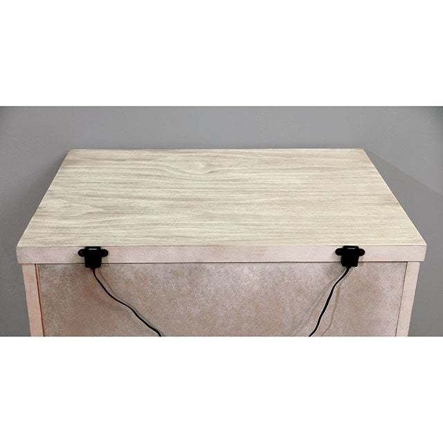 Tywyn Antique White Night Stand - Marjories Furniture (Las Vegas, NV)