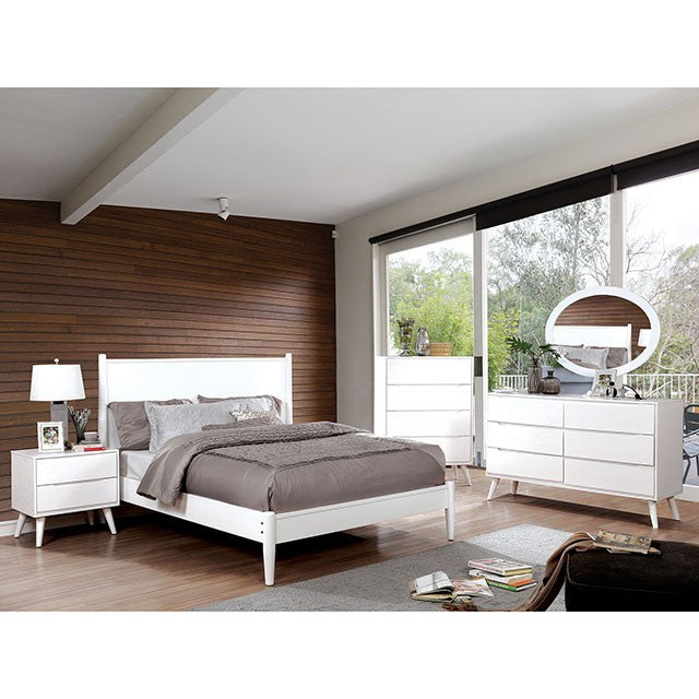 Lennart Bed Oak, Black, Gray, & White - Marjories Furniture (Las Vegas, NV)
