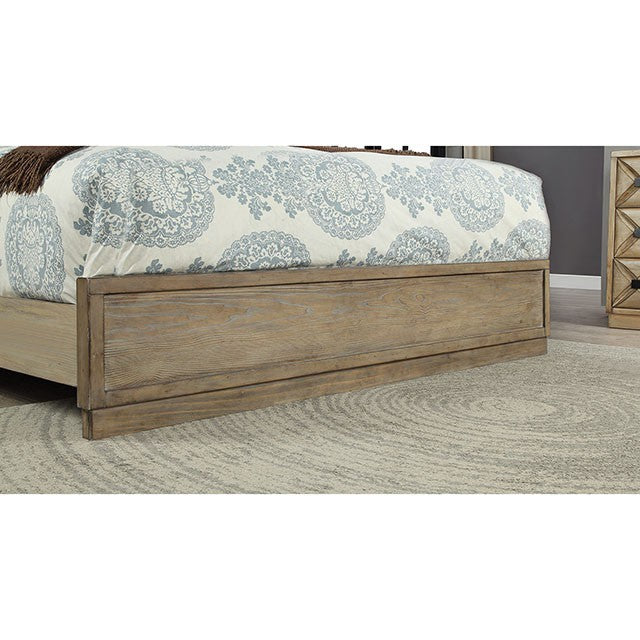 Markos Bed Oak - Marjories Furniture (Las Vegas, NV)
