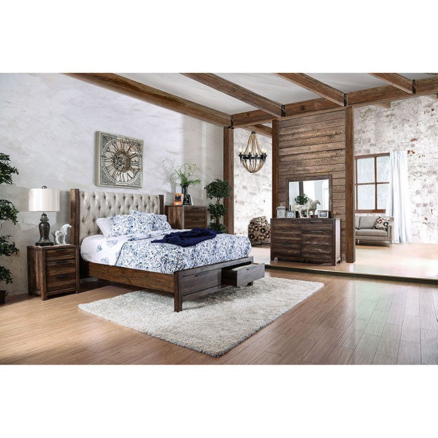 Hutchinson E.King & Cal.King Bed - Marjories Furniture (Las Vegas, NV)