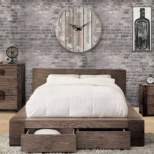 JANEIRO Cal.King & Queen Bed - Marjories Furniture (Las Vegas, NV)