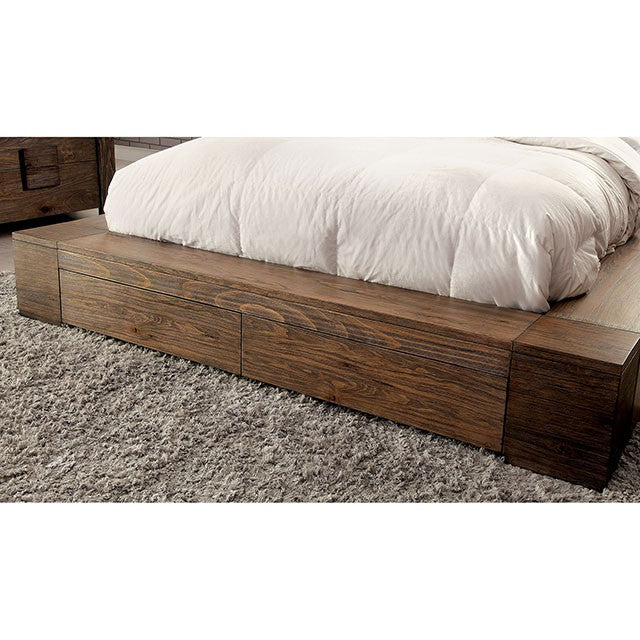 Janeiro Bed Brown & Grey - Marjories Furniture (Las Vegas, NV)