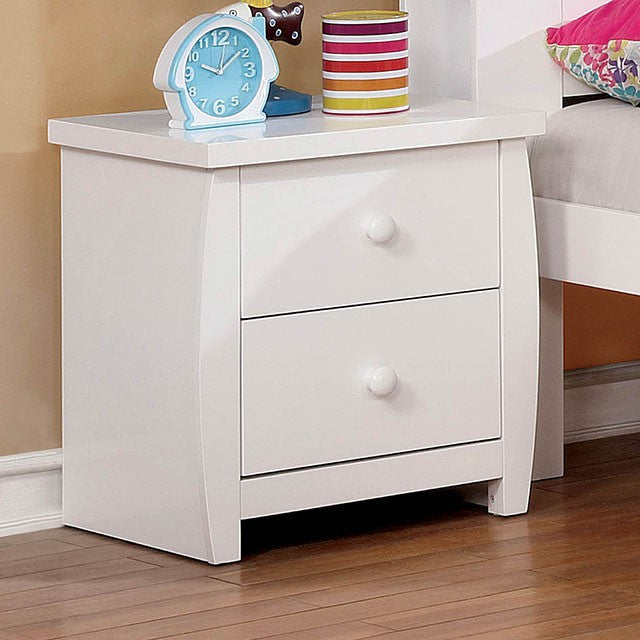 Marlee White Night Stand - Marjories Furniture (Las Vegas, NV)