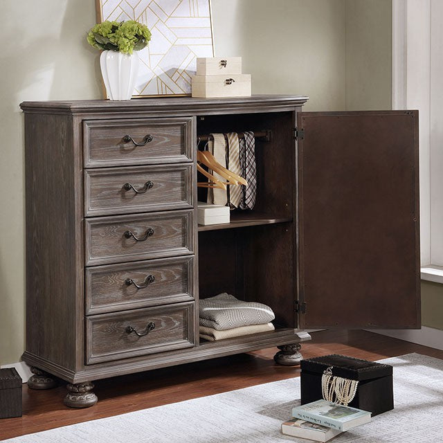 Lysandra Armoire Brown - Marjories Furniture (Las Vegas, NV)