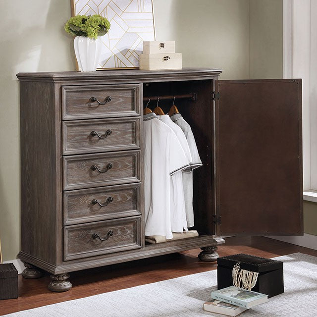 Lysandra Armoire Brown - Marjories Furniture (Las Vegas, NV)