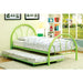 Rainbow Full Bed Black, White, Silver, Black, & Green - Marjories Furniture (Las Vegas, NV)
