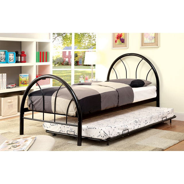 Rainbow Full Bed Black, White, Silver, Black, & Green - Marjories Furniture (Las Vegas, NV)