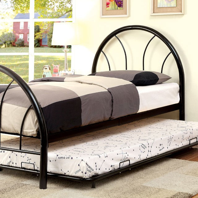 Rainbow Full Bed Black, White, Silver, Black, & Green - Marjories Furniture (Las Vegas, NV)
