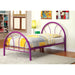 Rainbow Full Bed Black, White, Silver, Black, & Green - Marjories Furniture (Las Vegas, NV)
