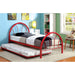 Rainbow Full Bed Black, White, Silver, Black, & Green - Marjories Furniture (Las Vegas, NV)