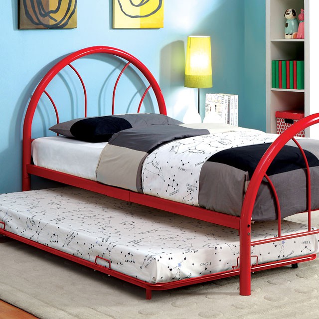 Rainbow Full Bed Black, White, Silver, Black, & Green - Marjories Furniture (Las Vegas, NV)