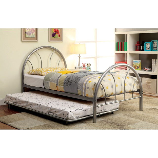 Rainbow Full Bed Black, White, Silver, Black, & Green - Marjories Furniture (Las Vegas, NV)