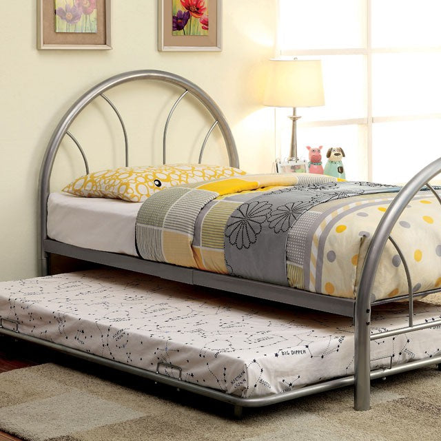Rainbow Full Bed Black, White, Silver, Black, & Green - Marjories Furniture (Las Vegas, NV)