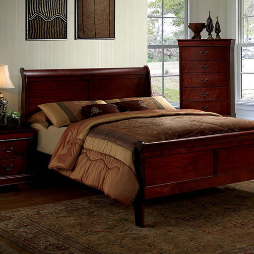Louis Philippe E.King Bed - Marjories Furniture (Las Vegas, NV)