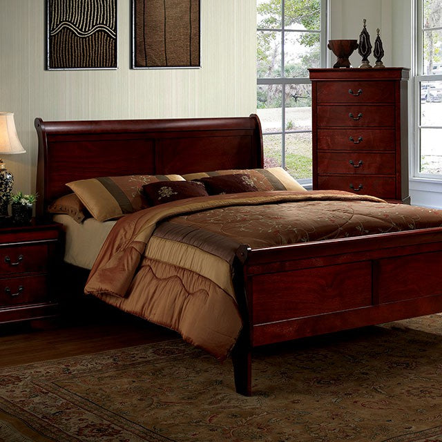Louis Philippe E.King Bed - Marjories Furniture (Las Vegas, NV)