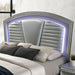 Maddie Bed White & Silver - Marjories Furniture (Las Vegas, NV)