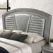 Maddie Bed White & Silver - Marjories Furniture (Las Vegas, NV)