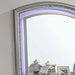 Maddie Bed White & Silver - Marjories Furniture (Las Vegas, NV)