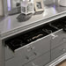 Maddie Bed White & Silver - Marjories Furniture (Las Vegas, NV)