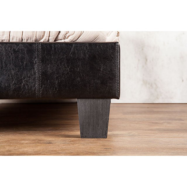 Velen Bed Black & White - Marjories Furniture (Las Vegas, NV)