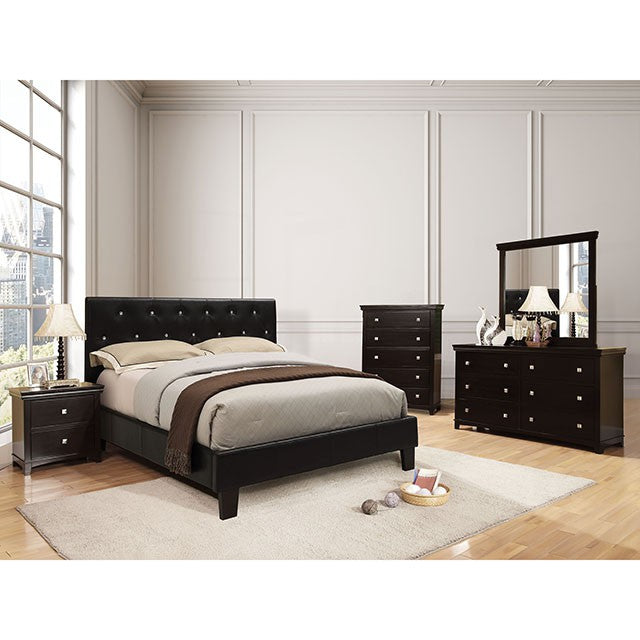 Velen Bed Black & White - Marjories Furniture (Las Vegas, NV)