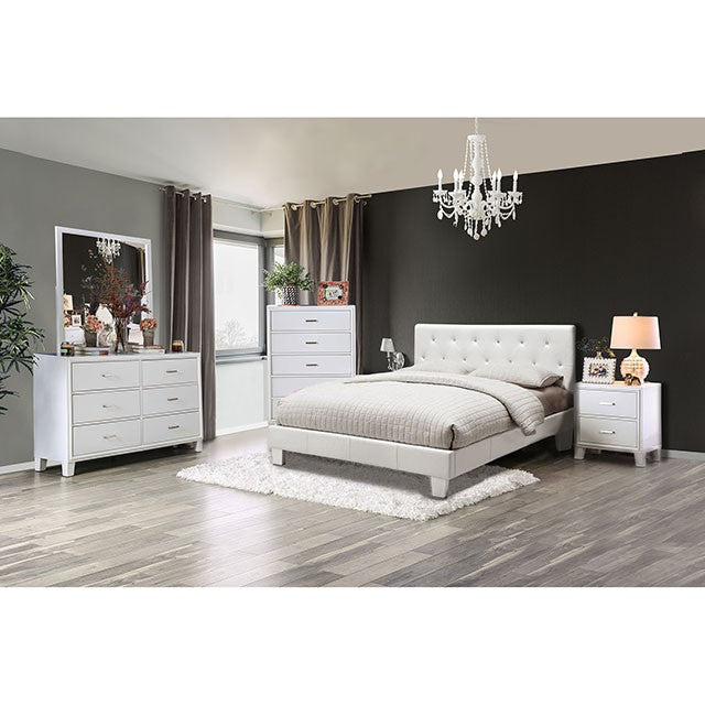 Velen Bed Black & White - Marjories Furniture (Las Vegas, NV)