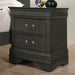 Louis Philippe Night Stand Gray - Marjories Furniture (Las Vegas, NV)