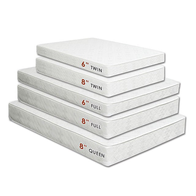 Daisy White 8" Bunkie Board Combo Mattress, Twin - Marjories Furniture (Las Vegas, NV)