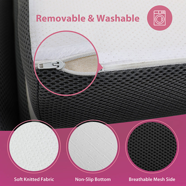 Hollyhock 3" Full Tri-Fold Memory Foam Topper - Marjories Furniture (Las Vegas, NV)