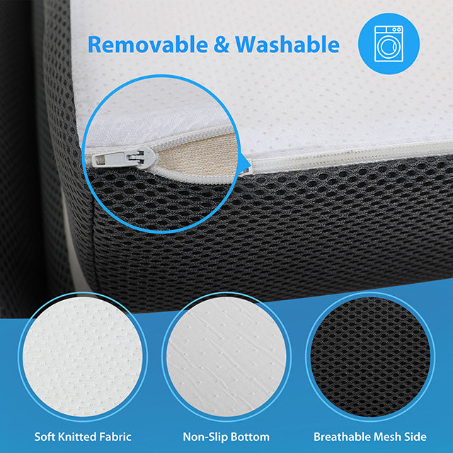Hollyhock 3" Twin Tri-Fold Memory Foam Topper - Marjories Furniture (Las Vegas, NV)