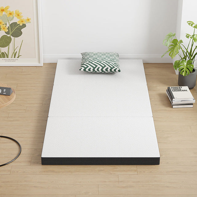 Hollyhock 4" Twin XL Tri-Fold Memory Foam Topper - Marjories Furniture (Las Vegas, NV)
