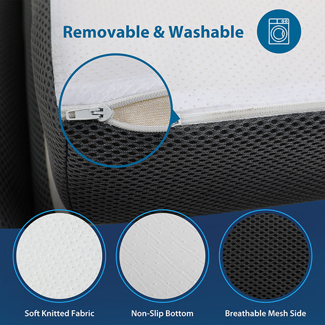 Hollyhock 4" Twin XL Tri-Fold Memory Foam Topper - Marjories Furniture (Las Vegas, NV)