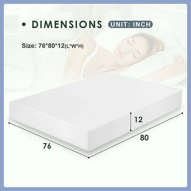 Artemisia 12" Memory Foam Mattress Full, Queen, Eastren King, & Cal.King - Marjories Furniture (Las Vegas, NV)