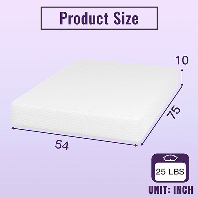 Nasturtium 10" Full Bamboo Charcoal Infused Memory Foam - Marjories Furniture (Las Vegas, NV)