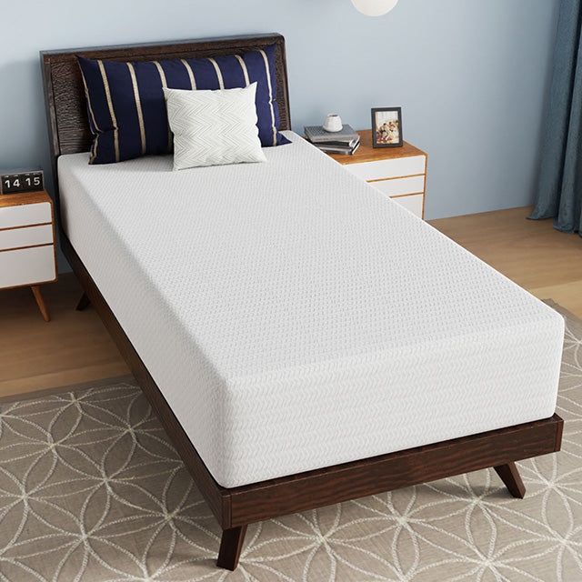 Nasturtium 12" Twin Bamboo Charcoal Infused Memory Foam - Marjories Furniture (Las Vegas, NV)
