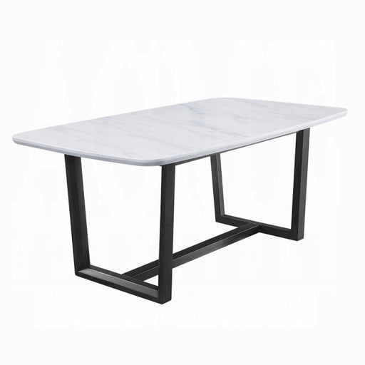 Madan Dining Table With Marble Top - Marjories Furniture (Las Vegas, NV)