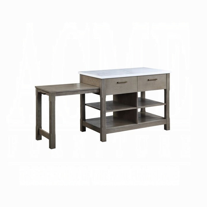 Feivel Kitchen Island With Pull Out Table - Marjories Furniture (Las Vegas, NV)