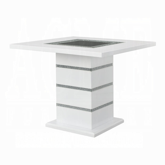 Elizaveta Counter Height Table With Pedestal Base - Marjories Furniture (Las Vegas, NV)