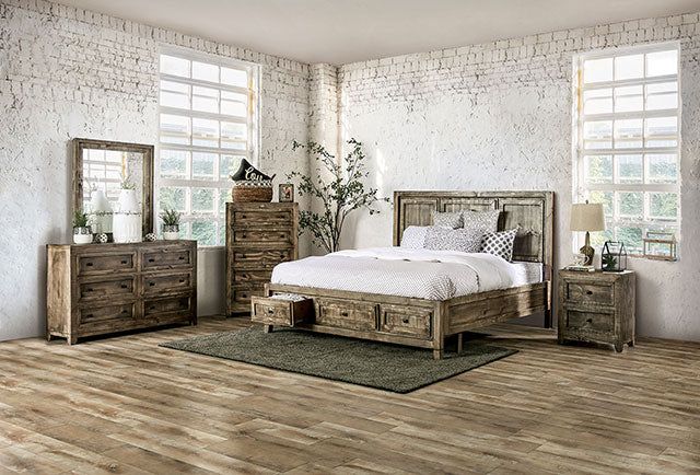 Oakridge Bed Brown & Grey - Marjories Furniture (Las Vegas, NV)