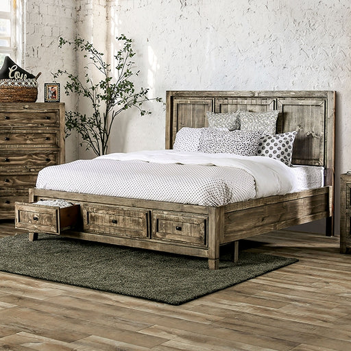 Oakridge Bed Brown & Grey - Marjories Furniture (Las Vegas, NV)