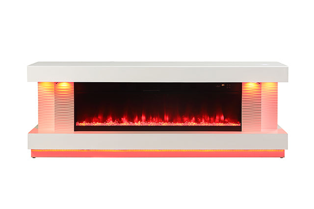 Peseux 71" TV Stand w/ Electric Fire Place - Marjories Furniture (Las Vegas, NV)