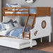 Nautia Twin/Full Bunk Bed Black & White - Marjories Furniture (Las Vegas, NV)
