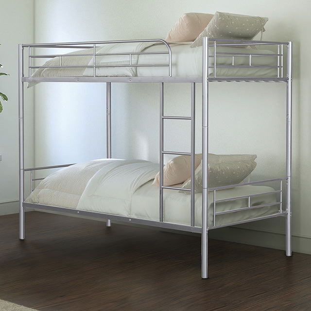 Plutus Twin/Twin Metal Bunkbed - Marjories Furniture (Las Vegas, NV)