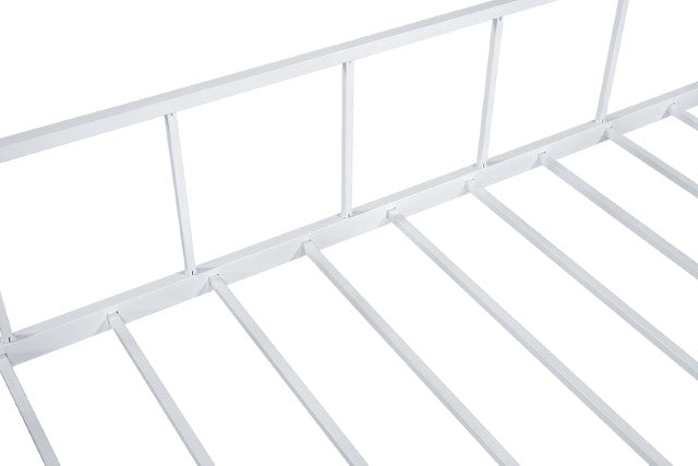Rhonda Twin Loft Bed White, Silver, & Black - Marjories Furniture (Las Vegas, NV)