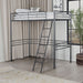 Myles Twin Loft Bed White, Silver & Black - Marjories Furniture (Las Vegas, NV)
